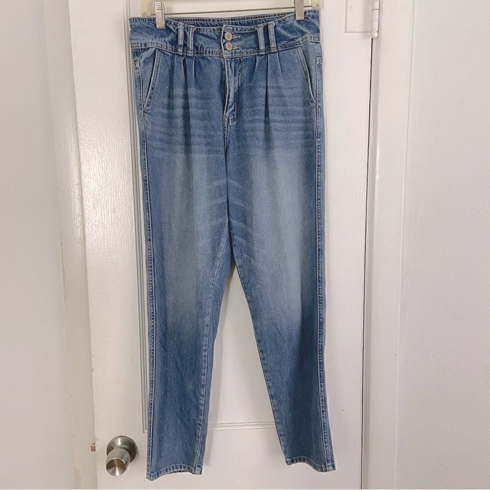 ‎Kancan High Waist Relaxed Mom Baggy Jeans Distressed Straight Leg - Picture 3 of 13